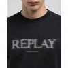 REPLAY MAN T-SHIRT LOGO BLACK