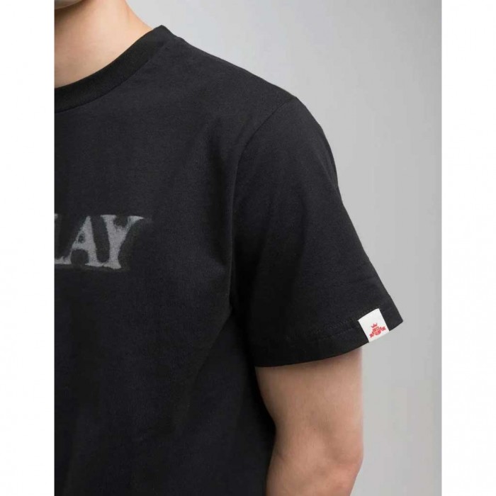 REPLAY MAN T-SHIRT LOGO BLACK