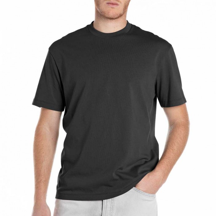 REPLAY MAN T SHIRT BACK PRINT BLACK 1