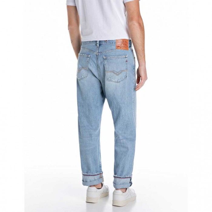 REPLAY BWAII RELAXED-FIT JEANS LIGHT BLUE