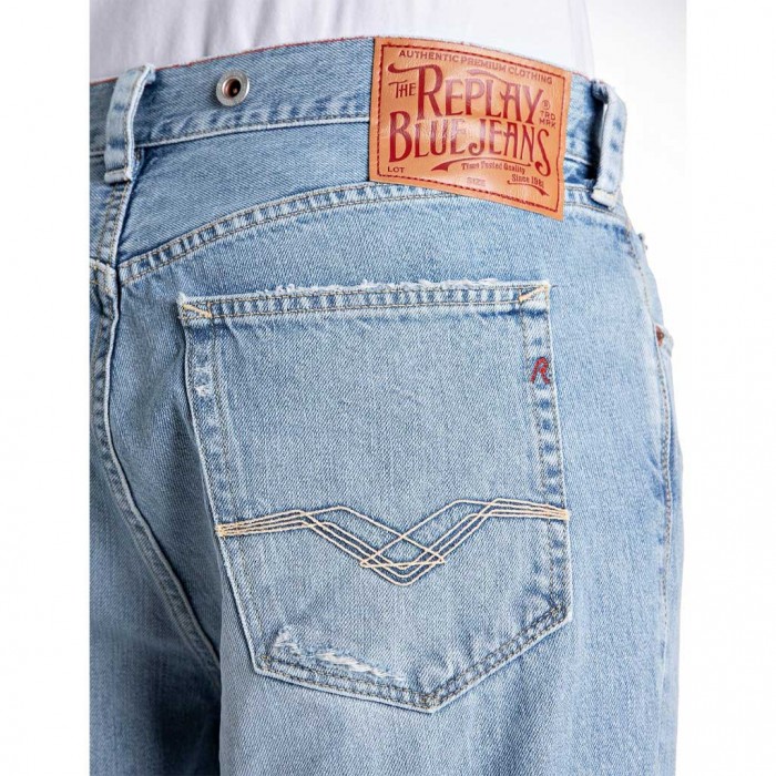 REPLAY BWAII RELAXED-FIT JEANS LIGHT BLUE