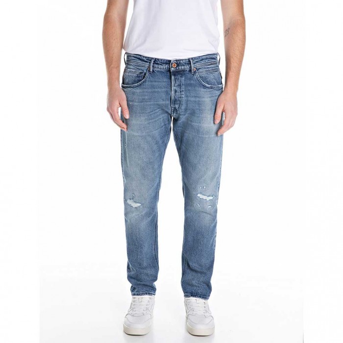 REPLAY WILLBI REGULAR-FIT JEANS LIGHT BLUE 1