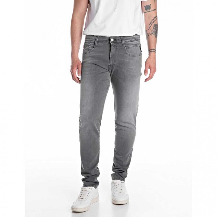 REPLAY MAN SLIM FIT ANBASS JEAN LIGHT GRAY