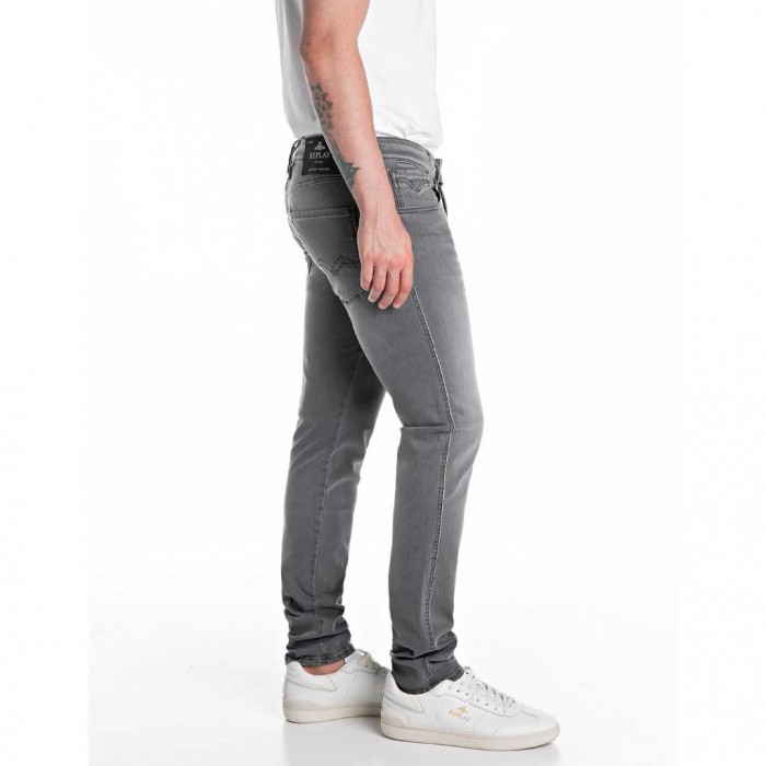 REPLAY MAN SLIM FIT ANBASS JEAN LIGHT GRAY