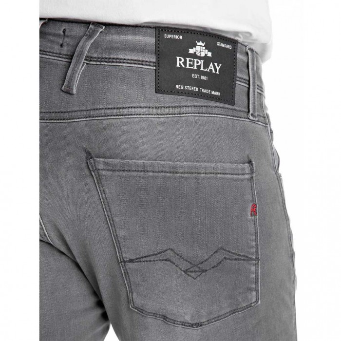 REPLAY MAN SLIM FIT ANBASS JEAN LIGHT GRAY