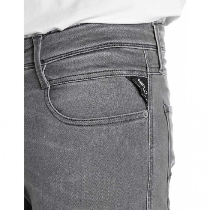 REPLAY MAN SLIM FIT ANBASS JEAN LIGHT GRAY