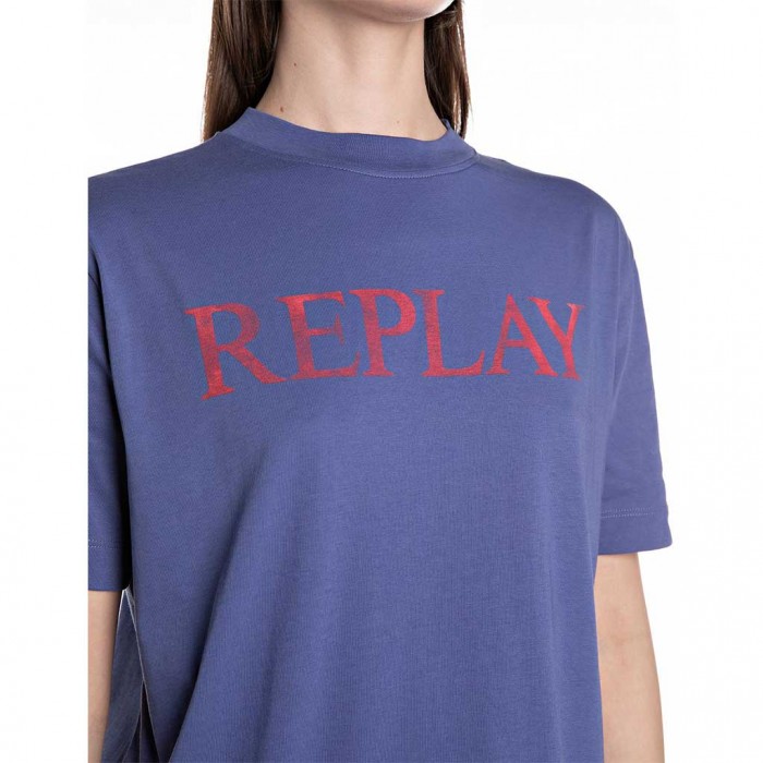 REPLAY WOMAN T SHIRT BLUE