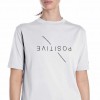 REPLAY COTTON T-SHIRT WITH LETTERING WHITE