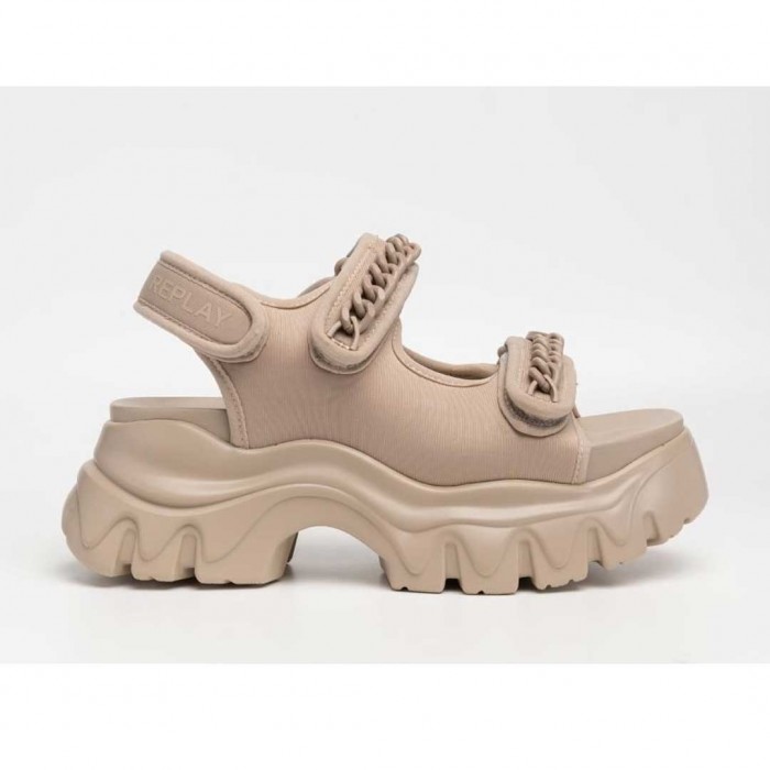 REPLAY WOMAN SANDALS SHOES BEIGE