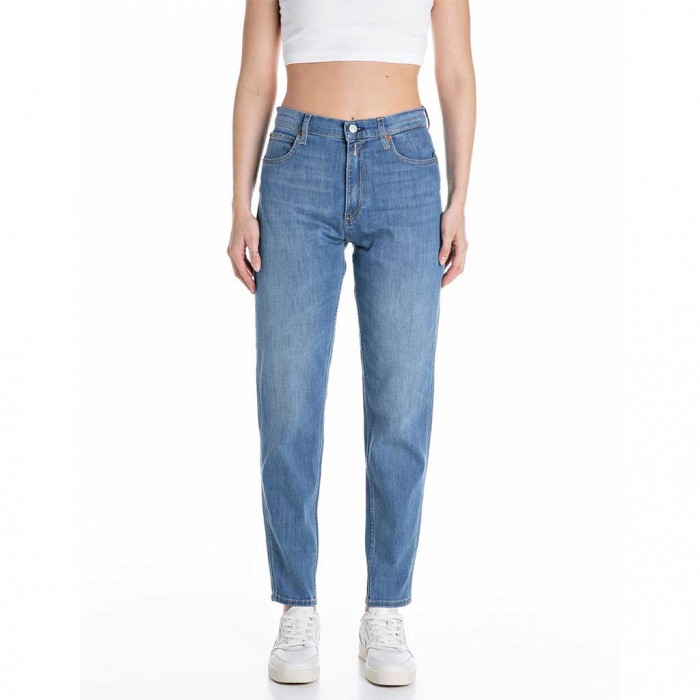 REPLAY KEIDA BALLOON-FIT JEANS LIGHT BLUE