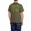 REPLAY MAN T SHIRT BACK PRINT GREEN REPLAY MAN T SHIRT BACK PRINT GREEN