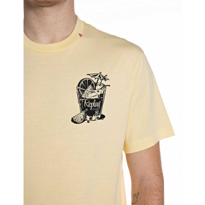 REPLAY MAN T SHIRT YELLOW