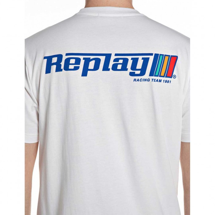 REPLAY MAN T SHIRT WHITE BACK PRINT