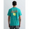 REPLAY RELAXED-FIT T-SHIRT WITH SICILY PRINT LIGHT BLUE