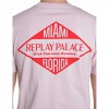 REPLAY MAN T SHIRT BACK PRINT PINK REPLAY MAN T SHIRT BACK PRINT PINK