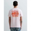 REPLAY RELAXED-FIT T-SHIRT WITH COLOURFUL PRINT PINK
