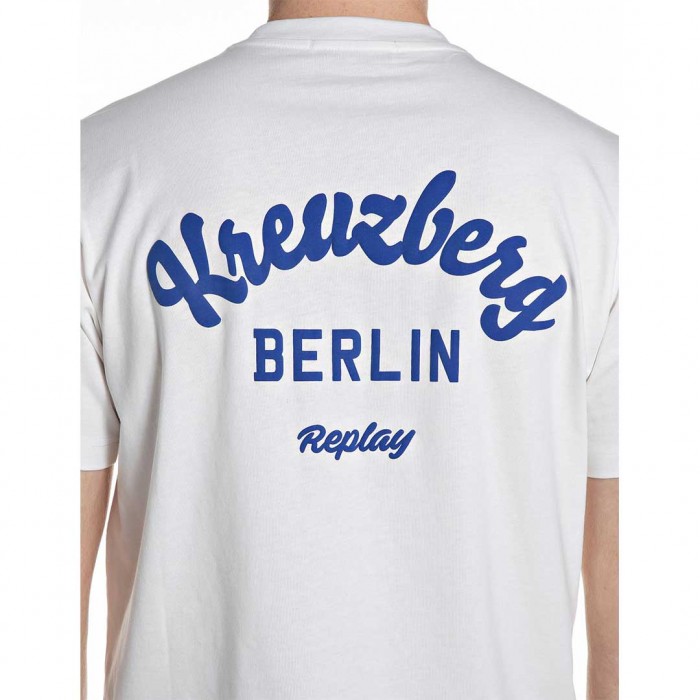 REPLAY MAN T SHIRT BACK PRINT WHITE 2
