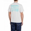 REPLAY COTTON JERSEY T-SHIRT WITH LETTERING WHITE REPLAY COTTON JERSEY T-SHIRT WITH LETTERING WHITE