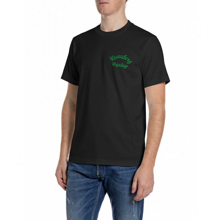 REPLAY MAN T SHIRT BACK PRINT BLACK 5