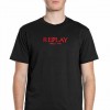 REPLAY MAN T SHIRT LOGO BLACK REPLAY MAN T SHIRT LOGO BLACK