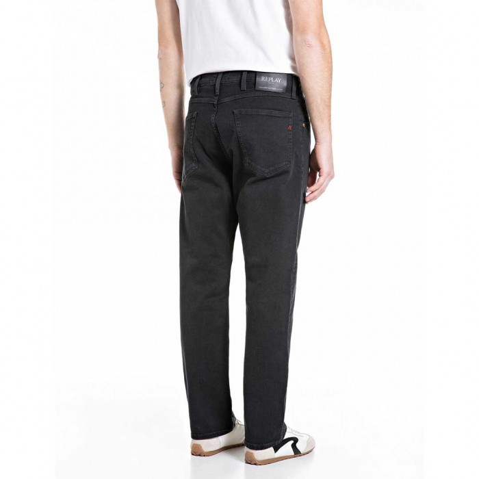 REPLAY WAINE TAPERED JEAN BLACK