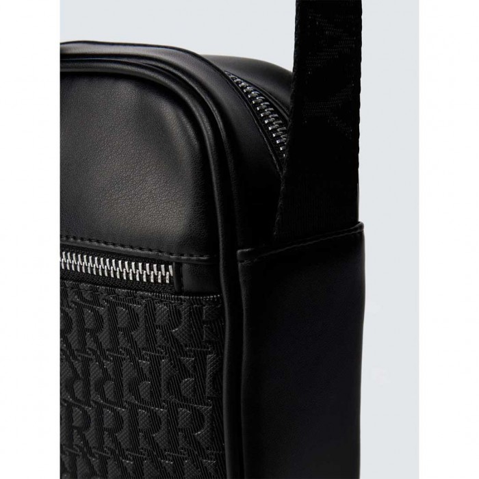 REPLAY MAN BAG LOGO R BLACK