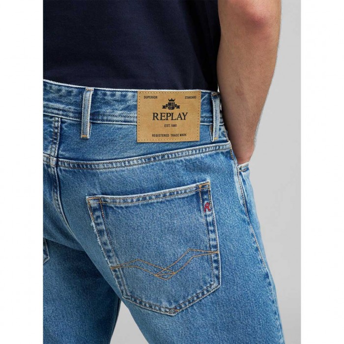 REPLAY GROVER STRAIGHT-FIT JEANS LIGHT BLUE