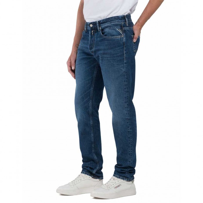REPLAY GROVER STRAIGHT-FIT JEANS MEDIUM BLUE