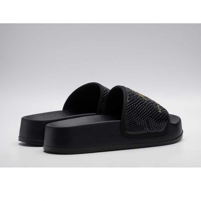 REPLAY NEW LOTTY COW PLATFORM SLIDERS BLACK