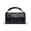 REPLAY WOMAN BAG GOLD LOGO BLACK REPLAY WOMAN BAG GOLD LOGO BLACK