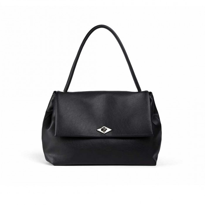 REPLAY WOMAN SMALL LOGO BAG BLACK