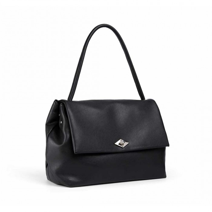 REPLAY WOMAN SMALL LOGO BAG BLACK