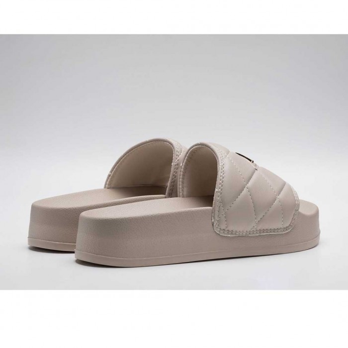 REPLAY NEW LOTTY COW PLATFORM SLIDERS BEIGE