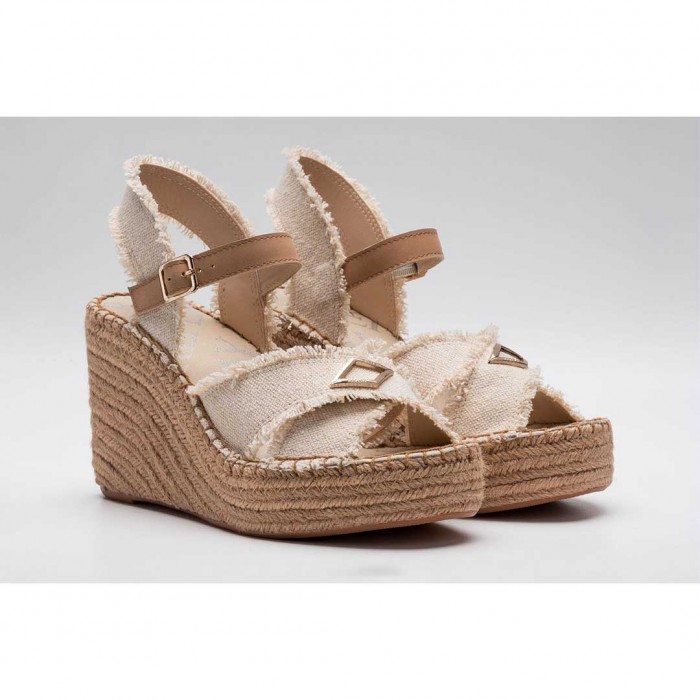 REPLAY WOMAN SHOES PLATFORM BEIGE 1