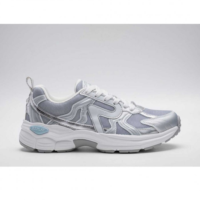 REPLAY WOMAN SNEAKER SILVER