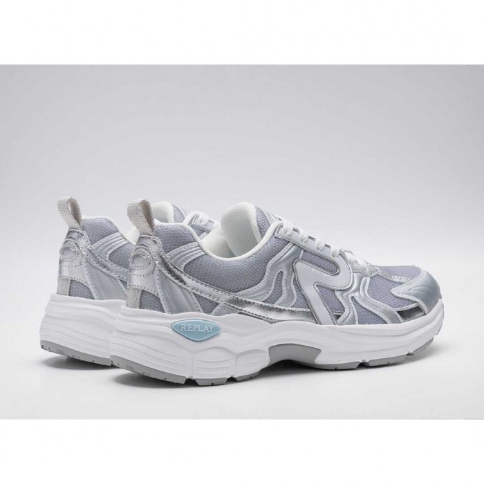 REPLAY WOMAN SNEAKER SILVER