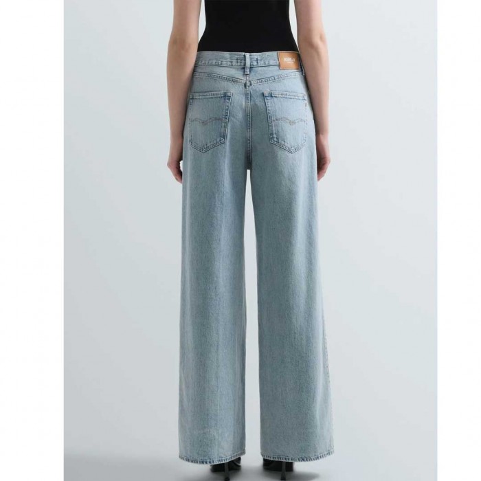 REPLAY NALAJA WIDE-LEG JEANS LIGHT BLUE