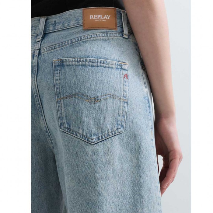REPLAY NALAJA WIDE-LEG JEANS LIGHT BLUE