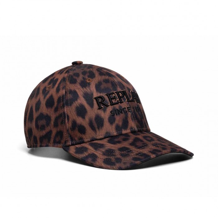 REPLAY WOMAN CAP LEOPAR