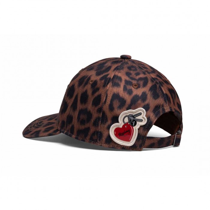 REPLAY WOMAN CAP LEOPAR