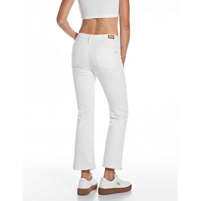 REPLAY WOMAN CROP JEAN WHITE