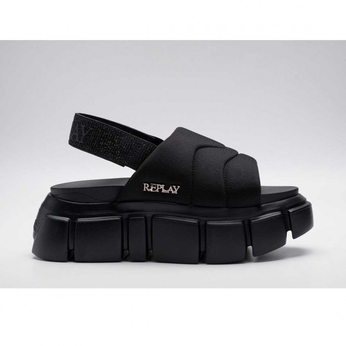 REPLAY WOMAN SHOES SANDALS BLACK