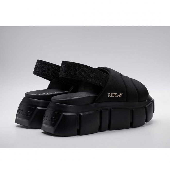 REPLAY WOMAN SHOES SANDALS BLACK