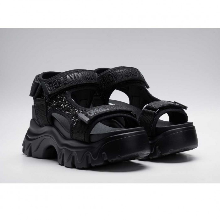 REPLAY WOMAN SHOES SUMMER BLACK