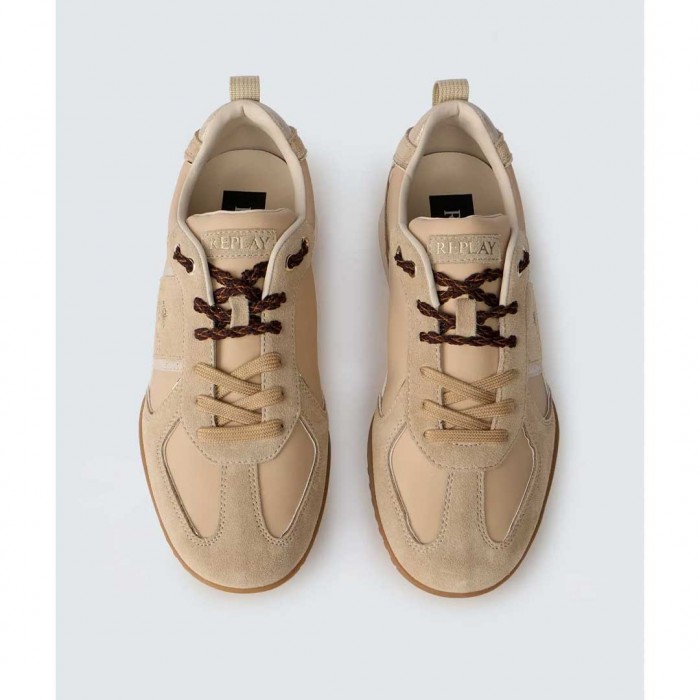 REPLAY ANYA SUN SUEDE SNEAKERS BEIGE