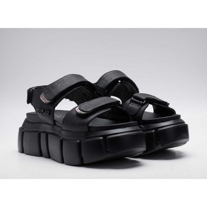 REPLAY WOMAN SANDALS SHOES BLACK 1