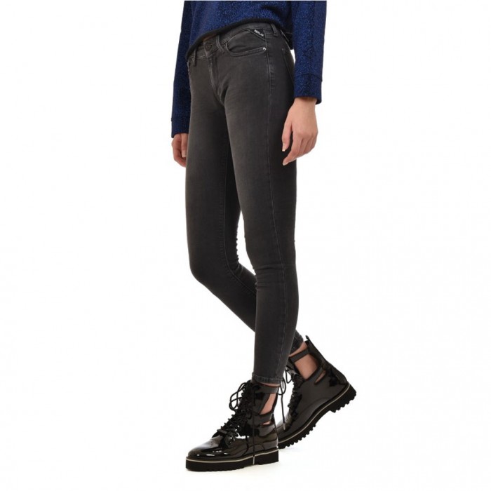 Replay Jeans Skinny Black Power Strech Denim-Dark Grey