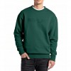 REPLAY ORGANIC COTTON CREWNECK SWEATSHIRT WITH PRINT GREEN