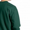 REPLAY ORGANIC COTTON CREWNECK SWEATSHIRT WITH PRINT GREEN