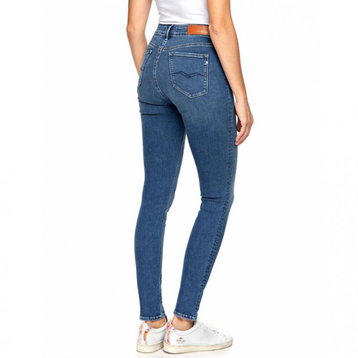 REPLAY HIGH WAIST SKINNY FIT LUZIEN JEANS BLUE